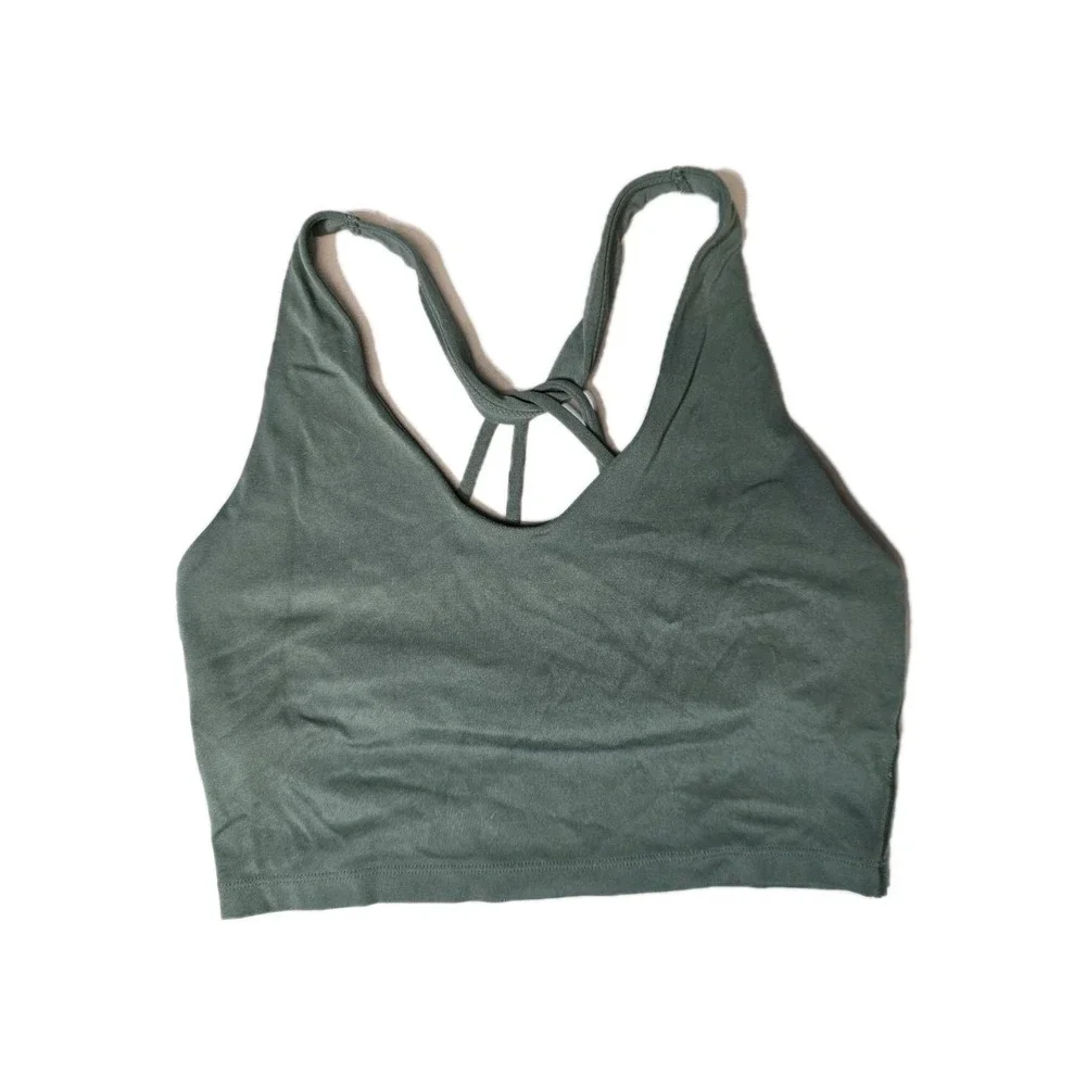 Offline By Aerie Real Least Support Sports‎ Bra Olive Green Small Wireless